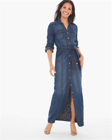 women s clothing dresses pants and blouses chico s denim maxi dress long denim dress