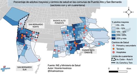La comuna de santiago se encuentra en cuarentena. Vulnerabilidad urbana y accesibilidad en las comunas con ...