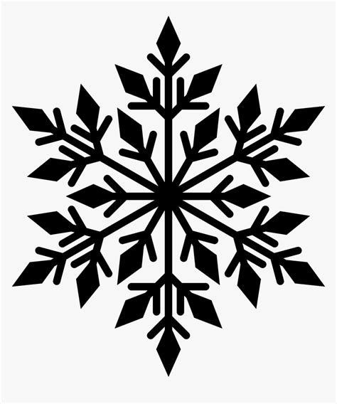 Snowflake Silhouette Clip Art Black Snowflake Transparent Background