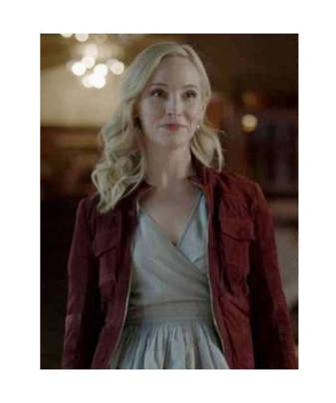 Legacies S04 Candice King Brown Suede Jacket