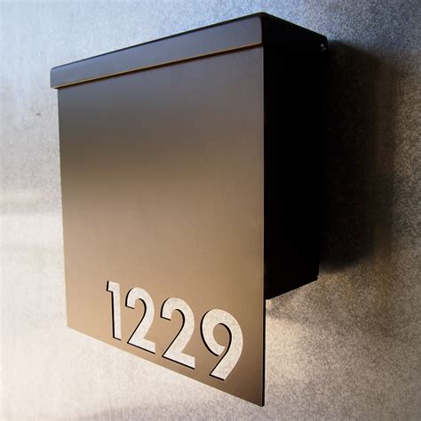 Product titlewhitehall locking wall mailbox number plaque insert. Custom House Number Mailbox No. 1310 Drop Front in Powder Coated Aluminum