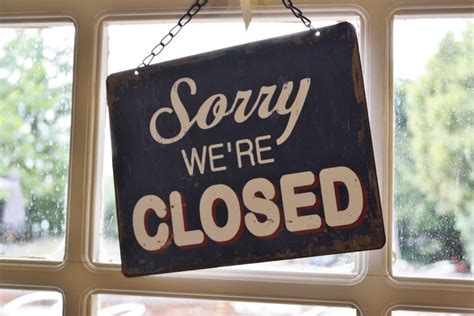 Sorry Were Closed Sign Ohio Valley Opportunities