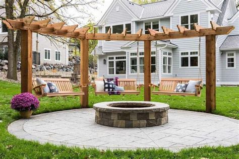 99 Awesome Garden Swing Seats For The Minimalist Home Garden Fire Pit