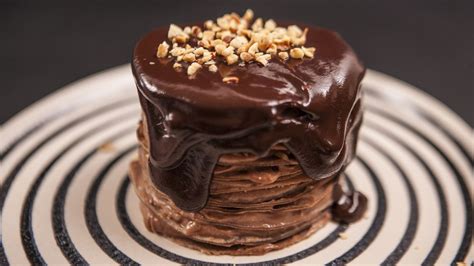 Triple Chocolate Crepe Cake Recipe Crepe Cake Chocolate Crepes