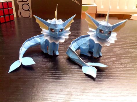 Mini Vaporeon Papercraft Comparison By Gardevoir7 On Deviantart