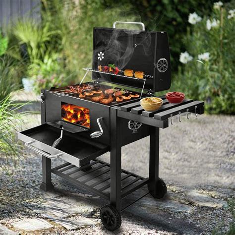 Uier Sen Barbecue Grill Barbecue Au Charbon De Bois Avec Tablette My