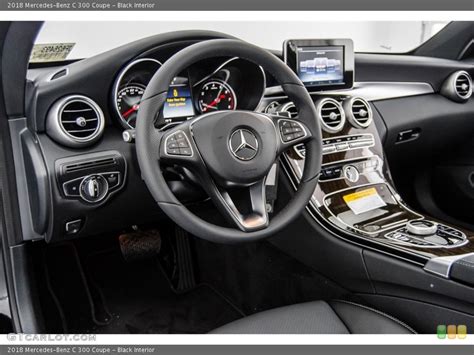 Black Interior Dashboard For The 2018 Mercedes Benz C 300 Coupe