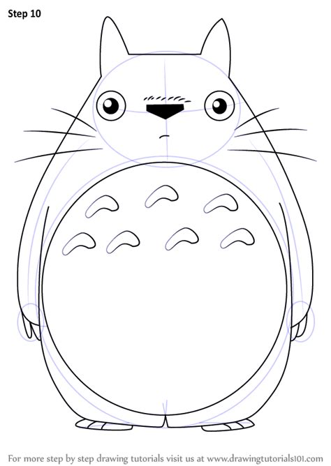 Learn How To Draw Totoro From My Neighbor Totoro My Neighbor Totoro
