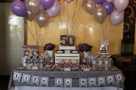 Let us take care of all of your decor needs with the. {Party Bee} Sarah's 50th Birthday Dessert Table | 50th ...