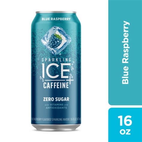 Sparkling Ice Caffeinated Blue Raspberry Flavored Sparkling Water Can