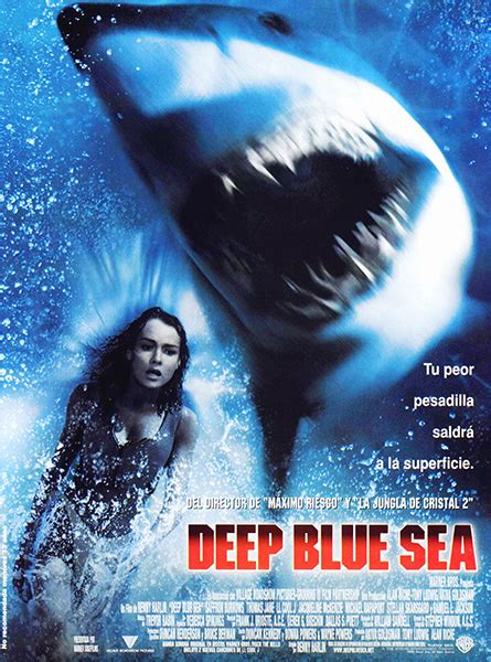 Deep blue sea, a sort of cross between aliens (without the thrills) and the poseidon adventure (without the camp compensations), doesn't deliver. Deep Blue Sea - Película - 1999 - Crítica | Reparto ...