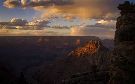 Grand Canyon Canyon Landscape Desert Sky Clouds