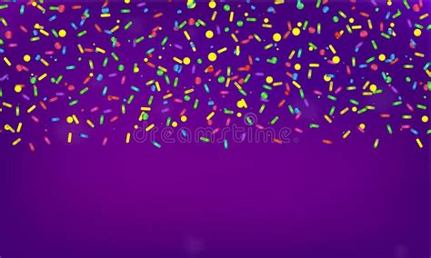 Celebration Vector Confetti On Colourful Background Stock Vector