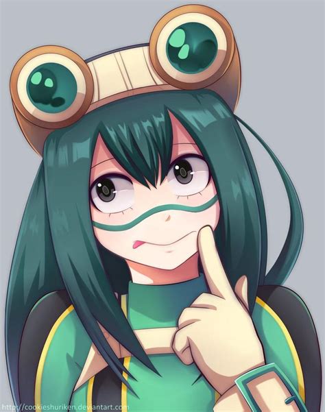 Bnha Tsuyu Asui Froppy By Cookieshuriken On Deviantart Cute Anime Character Anime Anime