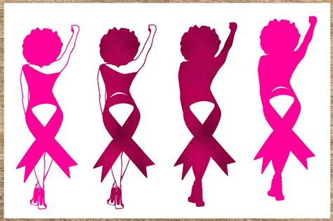 Breast cancer Bundle SVG 4 Designs Cancer awareness SVG (787437) | SVGs