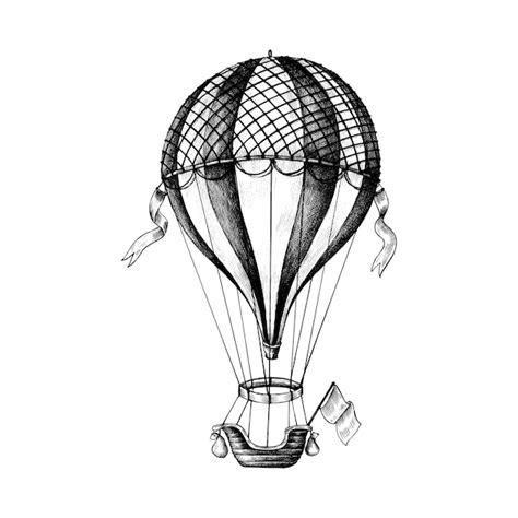 Free Vector Hand Drawn Hot Air Balloon