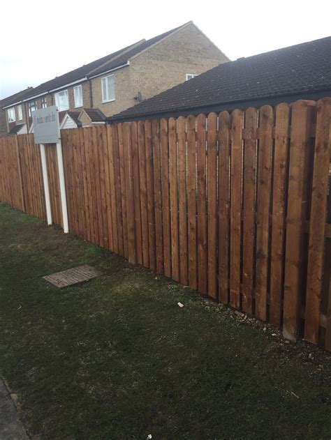 Hit And Miss Fence With Rounded Tops Frogley Fencing