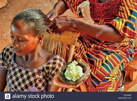 Burkina Faso Bobo Dioulasso Toussiana Portrait Of Two Women Trying