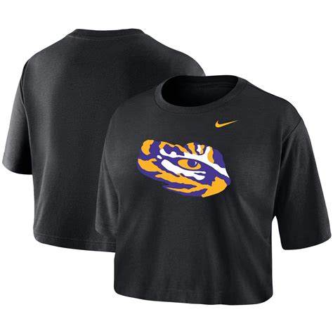 Nike Lsu Tigers Cropped Performance T Shirt Academy