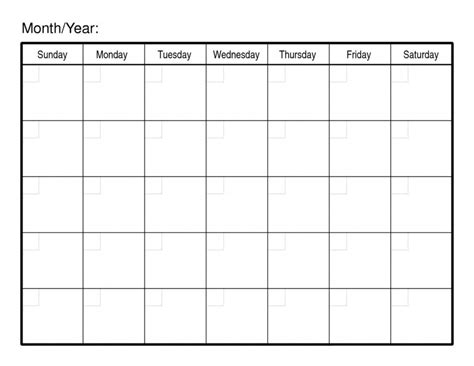 30 Day Printable Calendar Blank 2024 Calendar Printable