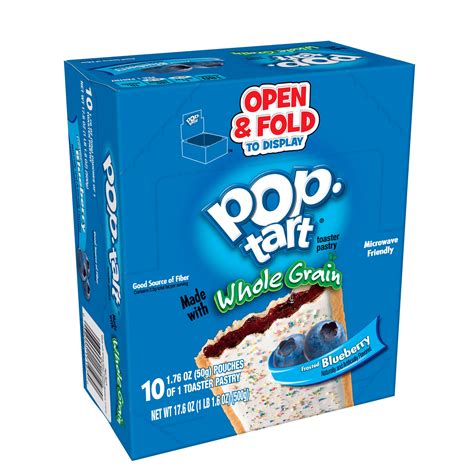 Kelloggs Pop Tarts Made With Whole Grain Frosted Blueberry