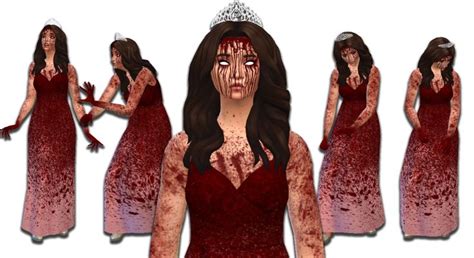 Carrie Dress Base Game Dress Photoshop Blood Splatter Brush Blood