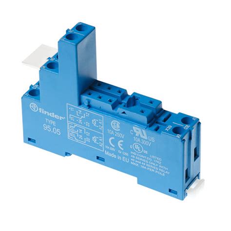 Electromechanical Relay Socket Série 95 Finder Spa Con Unico