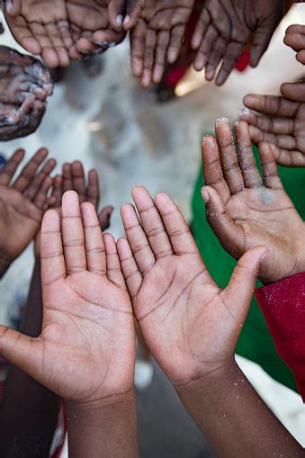 Pleading Hands Of African Children Stock Photo Download Image Now