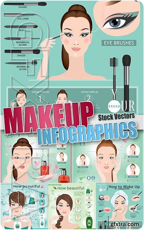 Makeup Infographic Stock Vectors Gfxtra