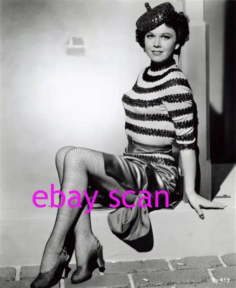 Doris Day 8x10 Lab Photo Bandw 1950s Rare Dark Haired Sexy Fishnet Legs