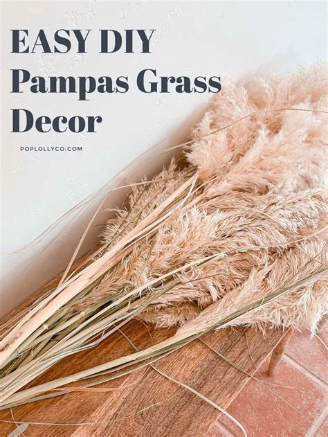 How To Diy A Pampas Grass Garland For Your Mantle Boho Chic Decor