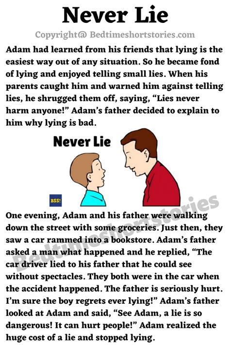 Never Lie English Stories For Kids Kids Story Books Stories With