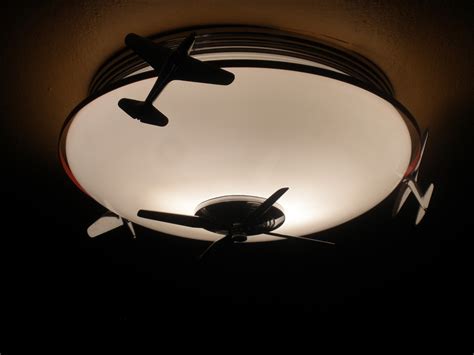 Item 4 airplane shaped ceiling fan light hanging nightlight kids room bedroom decor 3 lovely airplane shape led ceiling fan, can be used as a gentle night lamp or a cooling fan as well. Airplane Light Fixture: Unique Lighting Fixture for the ...