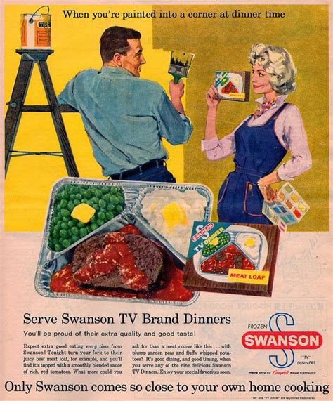swanson tv dinner 1960 vintage tv vintage ads retro ads