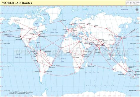 World Air Routes Map Major World Air Routes Route Map World