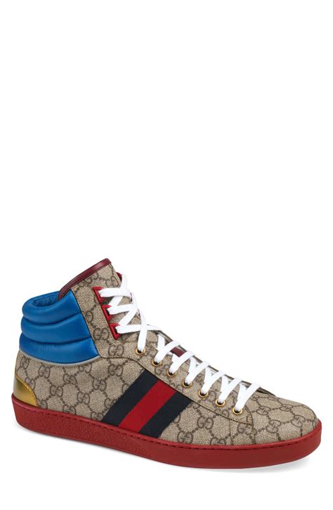 Gucci New Ace High Gg Supreme Sneaker 670 Nordstrom Lookastic