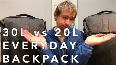 Peak Design 30L vs 20L Everyday Backpack COMPARISON - YouTube