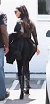 Kim Kardashian's bum stops traffic as she pours her curves into a VERY ...