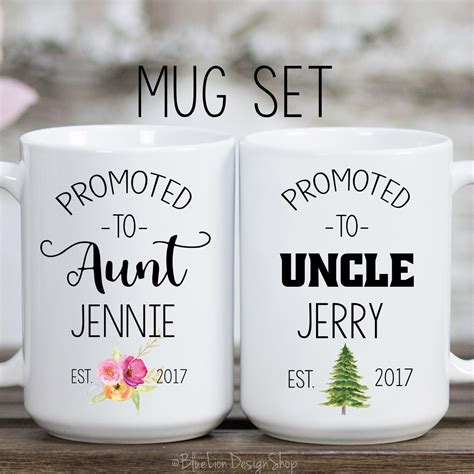 Kitchen Dining Mugs Home Living Custom Aunt Gift New Aunt Uncle