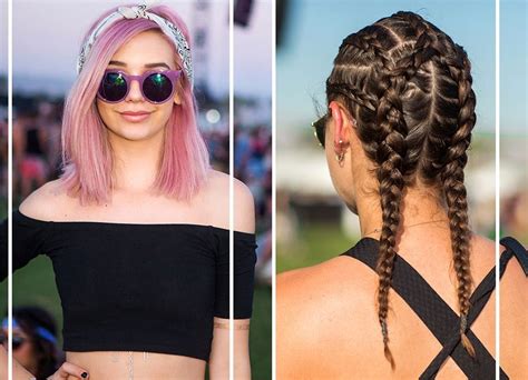 4 Hairstyles We Fell For At Coachella Hair Styles Festival Hair Pretty Hairstyles