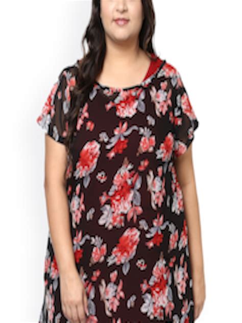 Buy Pluss Women Black Printed Top Tops For Women 1607036 Myntra