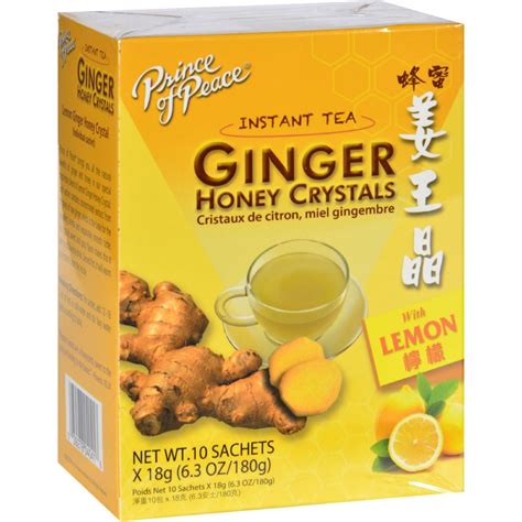 Prince Of Peace Tea Instant Ginger Honey Crystals With Lemon 10