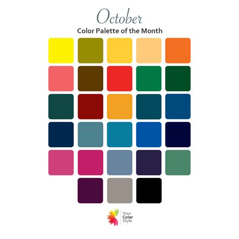 October Color Palette Of The Month Your Color Style