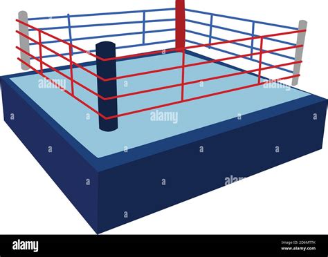 Boxing Ring Illustration Vector On White Background Stock Vector