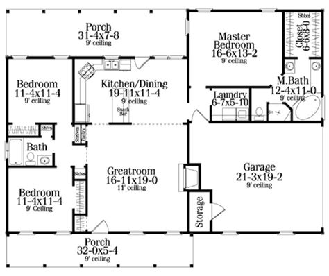 The First Floor Plan For A Two Bedroom House