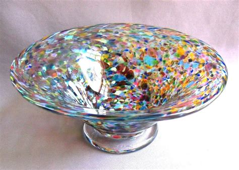 Hand Blown Art Glass Candy Bowl By Route4glass On Etsy