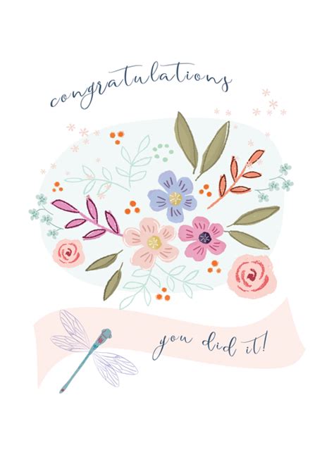 Congratulations You Did It By Emma Bryan Illustration And Design Cardly