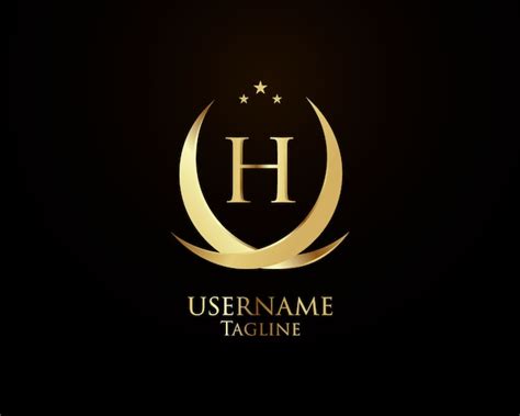 Premium Vector Luxury Logo Design Template Letter H