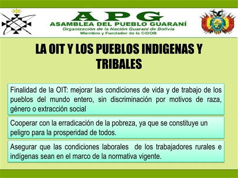 Ppt Convenio 169 De La Oit Sobre Pueblos Indigenas Y Tribales