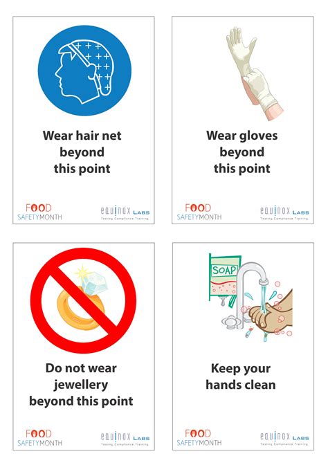 Personal Hygiene Food Safety Posters Food Safety And Sanitation